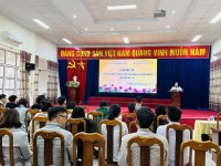 BSCKII. Vi Thị Biến - Phó Giám đốc BVĐKT phát biểu Khai mạc lớp tập huấn.